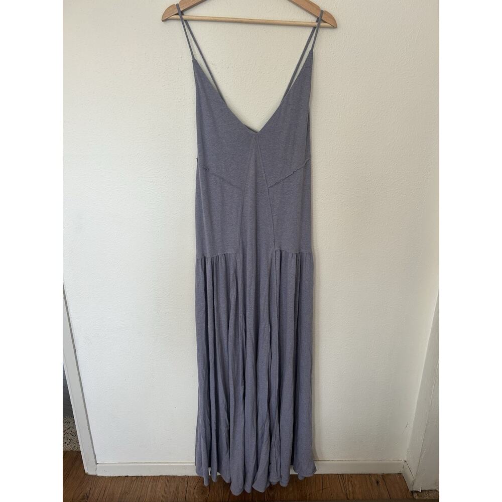 Free People FP Beach Eros Maxi Long Dress Size Large Linen Beach Sun Dress Flowy